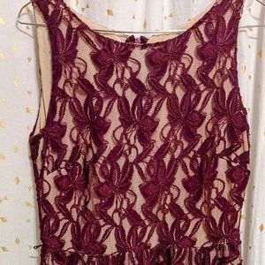 Danny and Nicole Dark purple dress